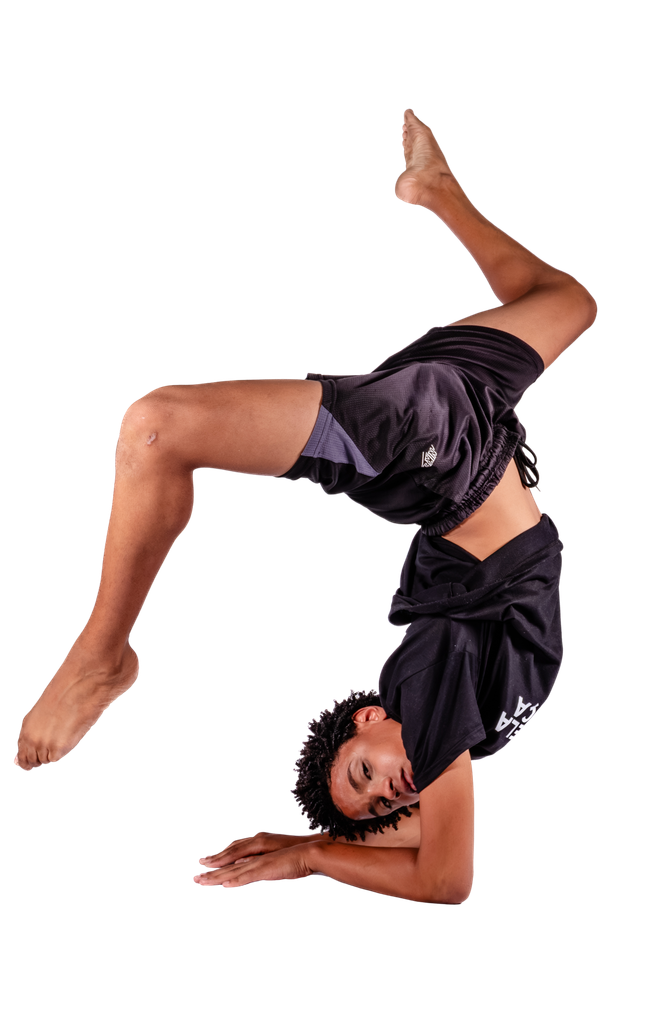 Aluno representando a dança contemporânea